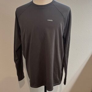 Cabela's Men's Charcoal Long Sleeve Tee